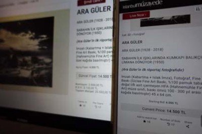 Ara Güler’in ilk röportaj fotoğrafı 20 bin 532 liraya satıldı