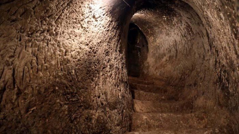 Tarihi Gaziantep Kalesi’nin altındaki tarihi tüneller turizme kazandırılıyor