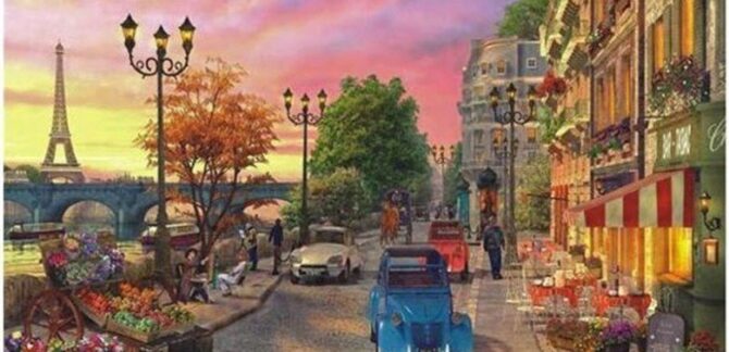 1004 Anatolian Paris’te Akşamüstü 1000 parça Puzzle