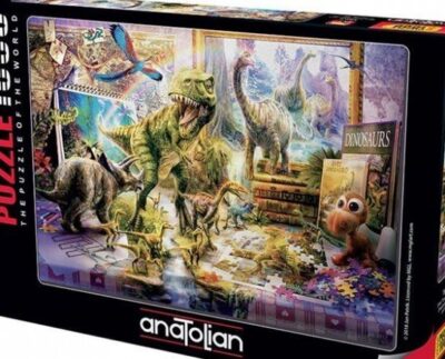 1067 Anatolian Dinazorlar Sahnede – Dino Toys Come Alive  1000 Parça Puzzle