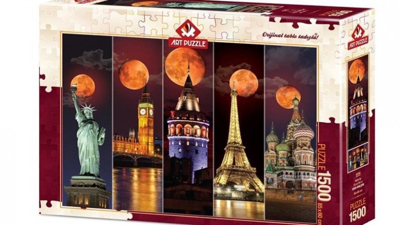 4548 Art Puzzle Kanlı Ay 1500 parça Puzzle / +15 yaş