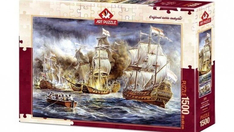4549 Art Puzzle Savaş Gemileri Savaşı – Batarya Savaşları 1500 parça Puzzle / +15 yaş