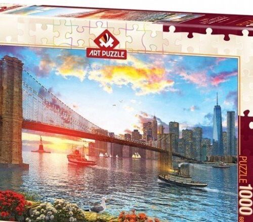5185 Art Puzzle New York’ta Günbatımı 1000 Parça Puzzle