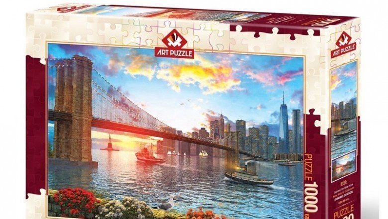 5185 Art Puzzle New York’ta Günbatımı 1000 Parça Puzzle