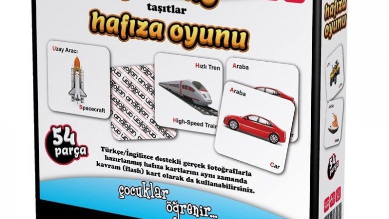 7405 Anatolian, e.Memo Hafıza Oyunu – Taşıtlar / +3 yaş