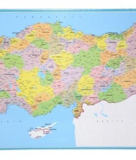 LCSH001 Laço Siyasi Harita Çerçeveli Puzzle
