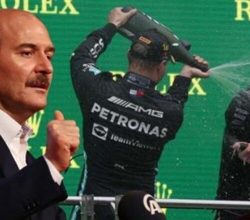 Bakan Soylu, F1’deki şampanya izni iddiaları hakkında konuştu: Ben de ilk kez duydum