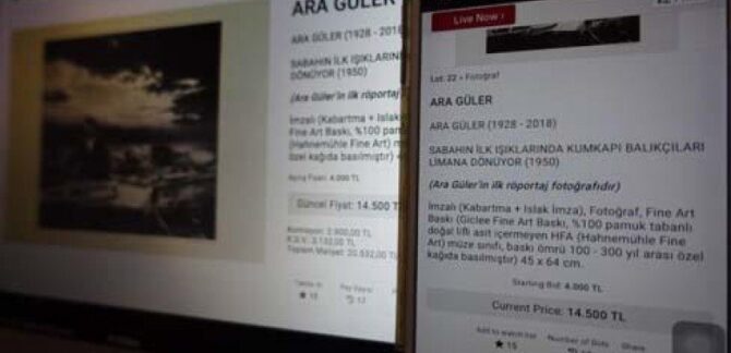 Ara Güler'in ilk röportaj fotoğrafı 20 bin 532 liraya satıldı