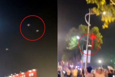Drone’lar gösteri sırasında insanların üzerine düştü