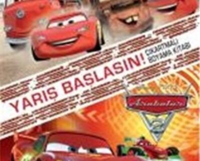 Disney Arabalar Yarış Başlasın Çıkartmalı Boyama Kitabı