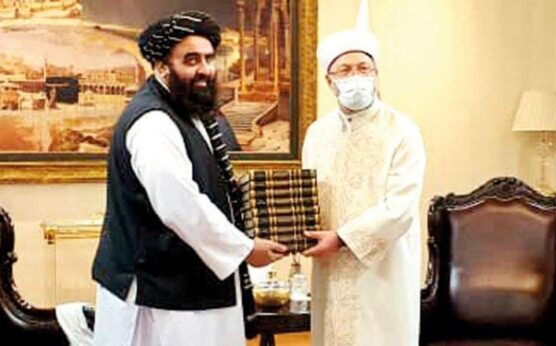 Diyanet İşleri Başkanı, Taliban heyetiyle görüştü