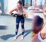 Ünlü sunucu Diletta Leotta karantinada spor yaptı, nefes nefese kaldı!