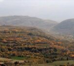 Erzincan’ın yüksek kesimlerinde sonbahar renkleri havadan görüntülendi