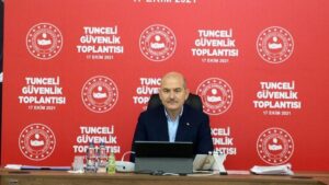 İçişleri Bakanı Süleyman Soylu, Tunceli’de güvenlik toplantısına katıldı