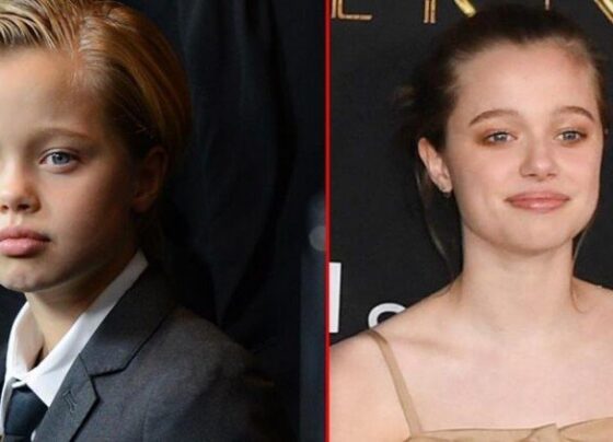 Shiloh Jolie Pitt: Kravatı attı, ilk kez elbise giydi
