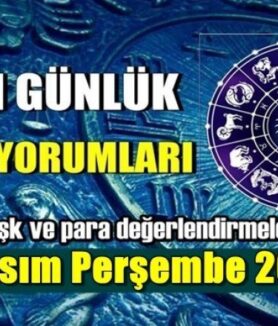 4 Kasım 2021 Perşembe Günlük burç yorumları