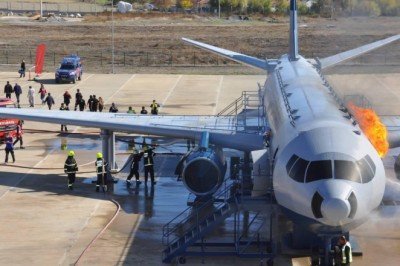 Erzincan’daki uçak kazası tatbikatı gerçeğini aratmadı