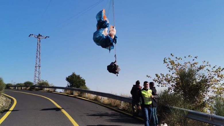 Tekirdağ’da yamaç paraşütü pilotu elektrik tellerine takıldı