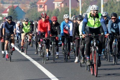 Ata’ya saygı için pedal çeviren bisikletliler Bolu’ya ulaştı