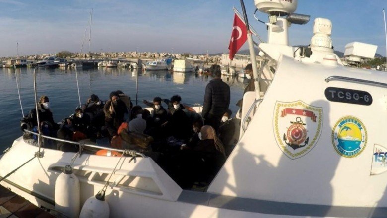 Çanakkale ve Muğla’da 47 sığınmacı kurtarıldı