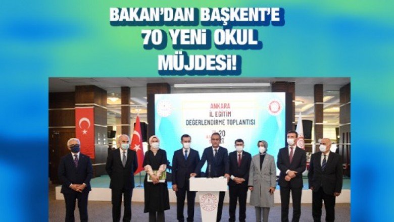 Milli Eğitim Bakanı'ndan Ankara'ya okul müjdesi!