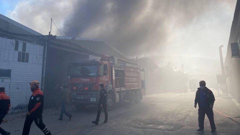 Bursa’da tekstil fabrikasında yangın
