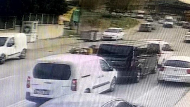 Sarıyer’de hatalı sollama yapan motosikletli kurye ölümden döndü