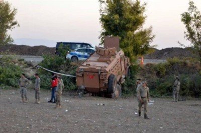 Hatay’da zırhlı askeri araç devrildi: 5 yaralı
