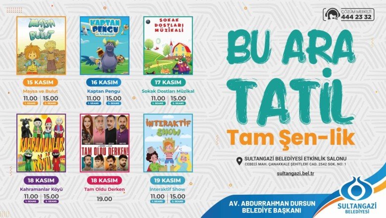 Sultangazi’de ara tatile özel tiyatro gösterileri