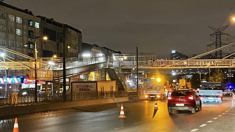 İstanbul’da 50. Yıl Baştabya İstasyonu üst geçidi yolcu geçişine kapatıldı