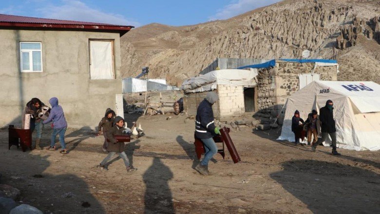 Erzurum’daki depremde 45 evde ağır hasar oluştu
