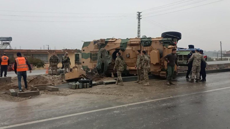 Hatay’da askeri araç devrildi: 3 yaralı