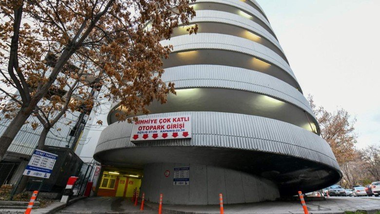 Ankara’da Sıhhiye çok katlı otoparkı yeniden hizmete açıldı