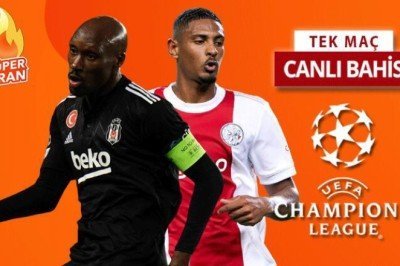 En yüksek “Beşiktaş kazanır” iddaa oranı burada! Ajax’ta 2 önemli eksik var…