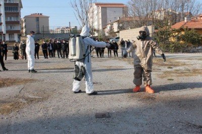 Kırşehir’de şüpheli posta ve KBRN tatbikatı yapıldı