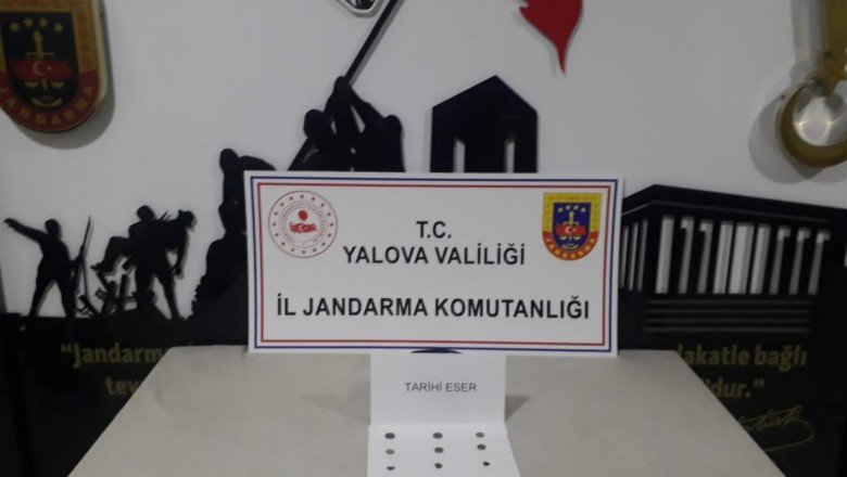Yalova’da üzerinde tarihi eser bulunan bir kişi gözaltına alındı