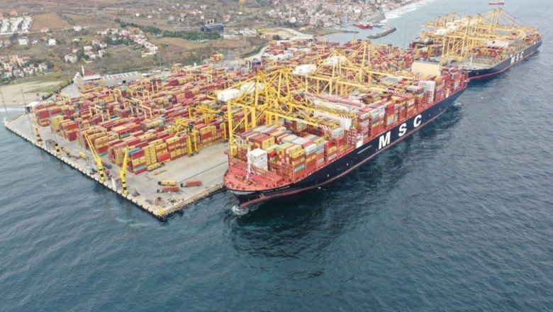 Dev konteyner gemisi MSC Samar Tekirdağ’a geldi