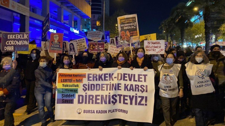 Bursa’da kadınlar: Erkek devlet şiddetine karşı direnişteyiz