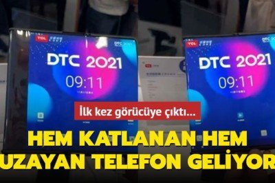 Hem katlanan hem genişleyen telefon geliyor… İlk kez görücüye çıktı – Aksam
