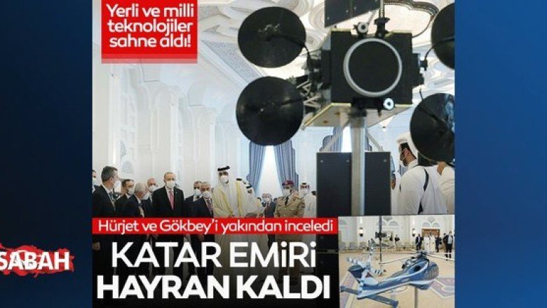 Yerli ve milli teknolojilerimiz sahne aldı! Katar Emiri Al Sani, Hürjet ve Gökbey’i yakından inceledi – Sabah