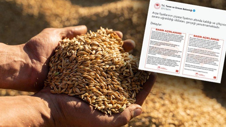 Tarım ve Orman Bakanlığı’ndan ‘arpa fiyatı’ açıklaması