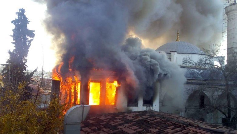 Aydın’da tarihi konakta yangın